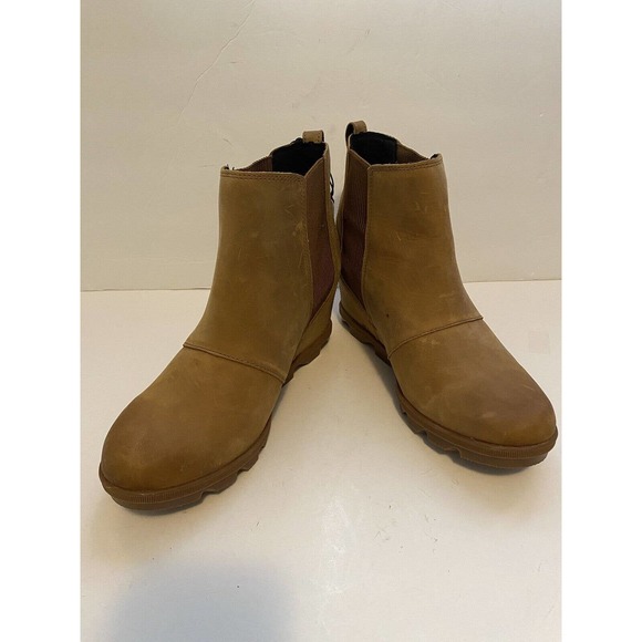Sorel Women's Sorel Joan of Arctic Wedge II Camel Chelsea Leather Boots Sz 11M - Picture 10 of 10